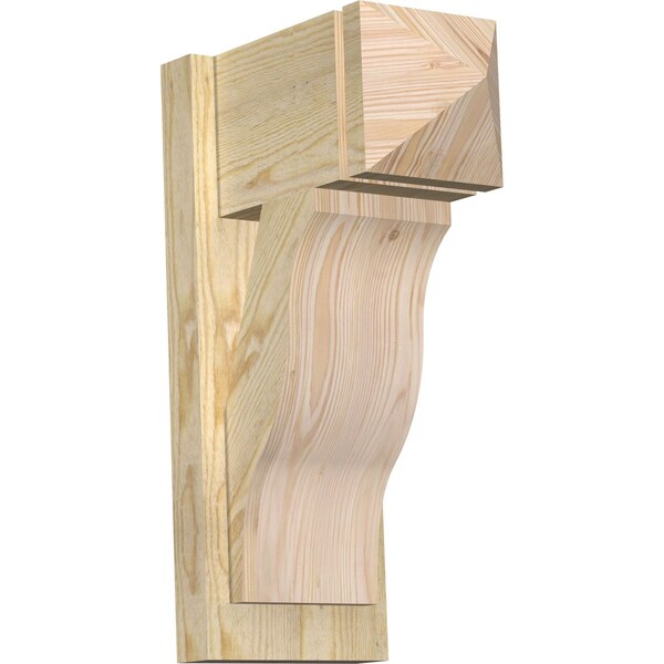 Ekena Millwork Funston Arts & Crafts Rough Sawn Outlooker, Douglas Fir, 8"W x 14"D x 22"H OUT08X14X22FST03RDF - main